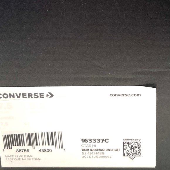 💖MEGA SALE💖Converse Chuck Taylor AS High  Leather Tan Skate Women’s   163337C - Picture 3 of 16